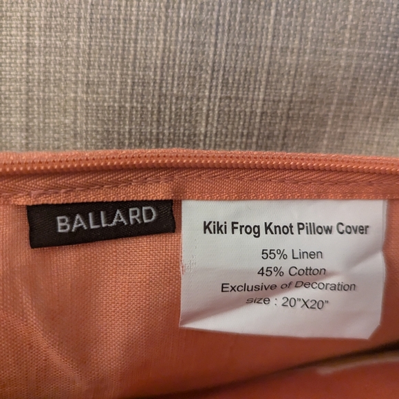 Ballard Kiki Frog Closure Pillow Cover - Picture 3 of 8